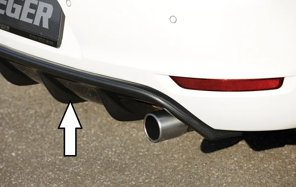 Rieger Heckeinsatz für VW Golf VI GTI