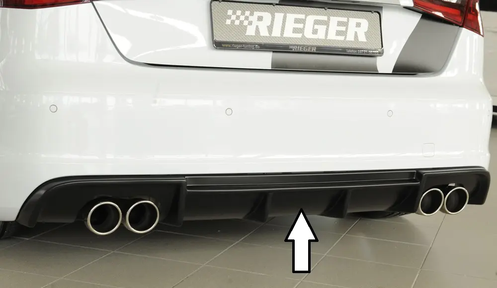 Rieger Heckeinsatz (Typ: 56805) für Audi S3 8V