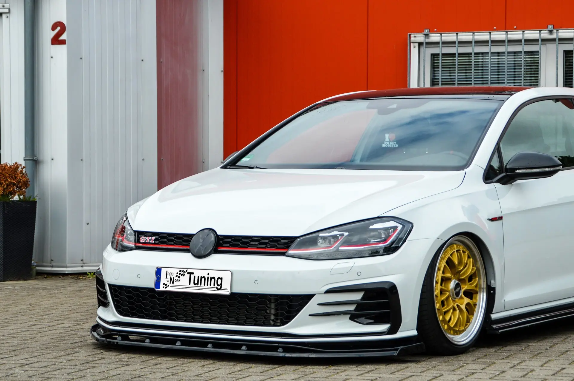Ingo Noak Spoilerschwert Frontspoiler mit Wing für VW Golf 7 GTI TCR