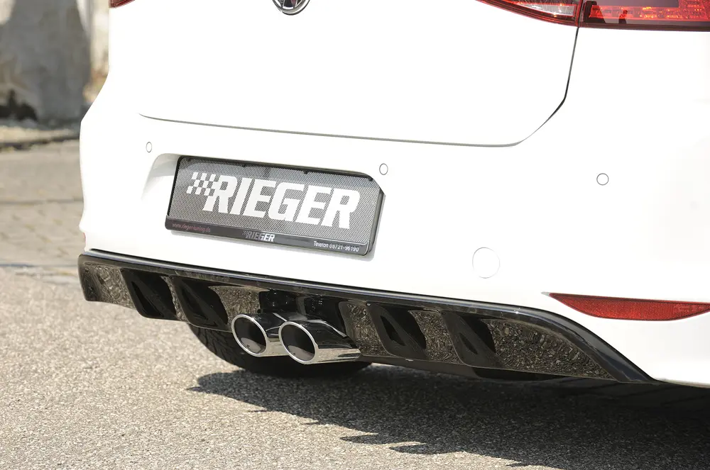Rieger Heckeinsatz für R-Line Heckschürze für VW Golf VII Standard