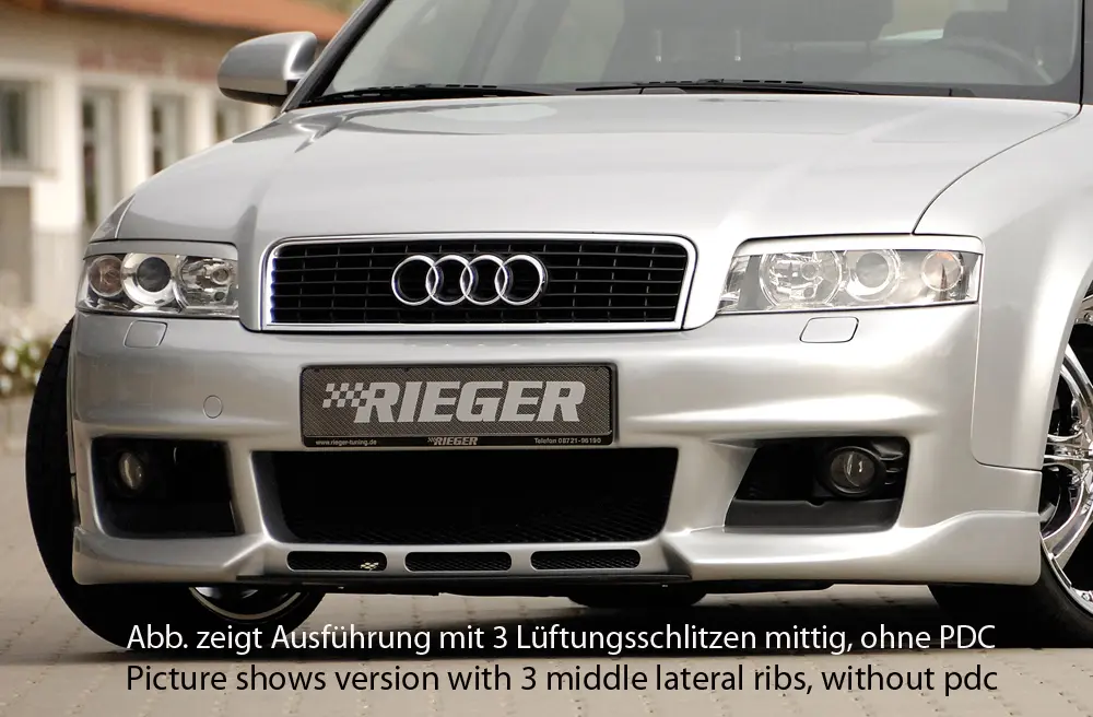 Rieger Spoilerstoßstange neues Design für Audi A4 B6