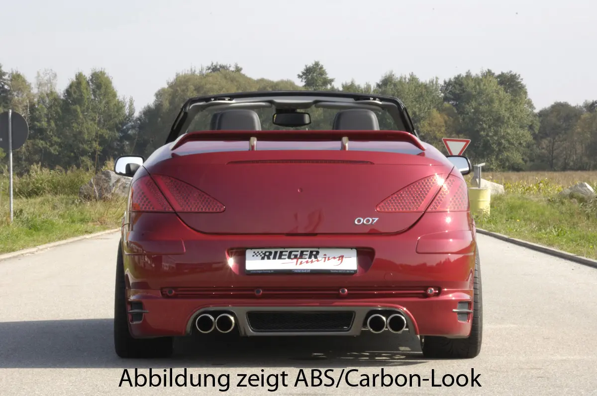 Rieger Heckansatz für Peugeot 307 Cabrio CC