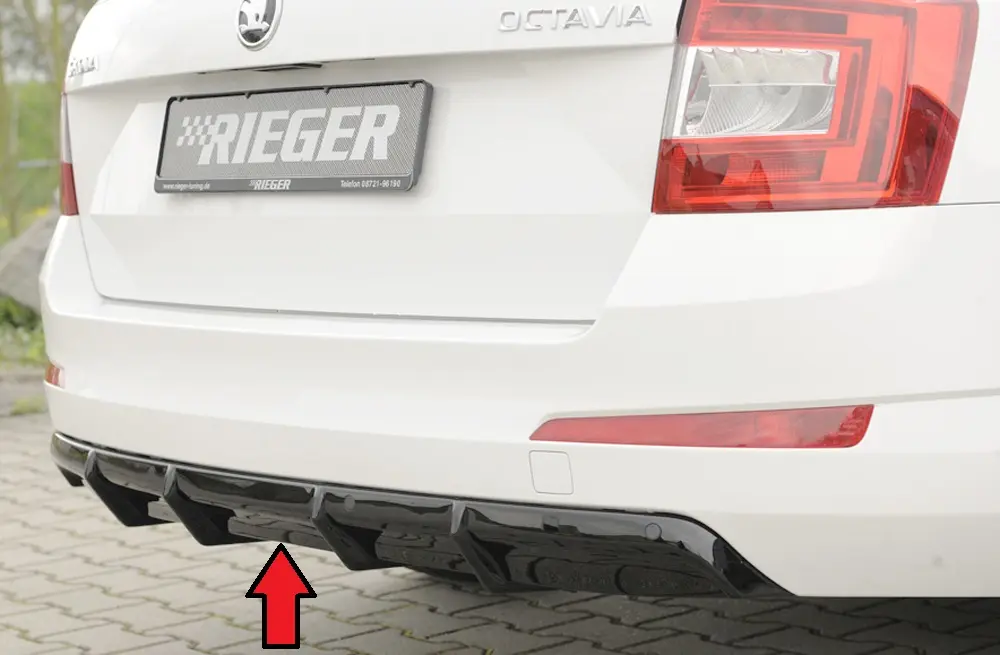 Rieger Heckeinsatz für Skoda Octavia 5E