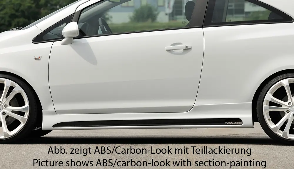 Rieger Seitenschweller für Opel Corsa Corsa D