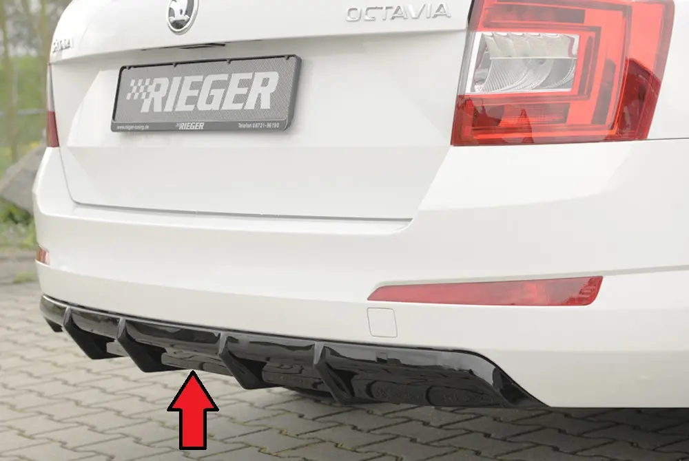 Rieger Heckeinsatz für Skoda Octavia 5E