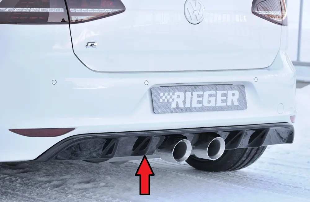 Rieger Heckeinsatz für VW Golf VII R