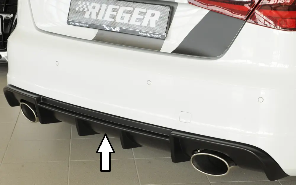 Rieger Heckeinsatz für Audi A3 / S3 8V