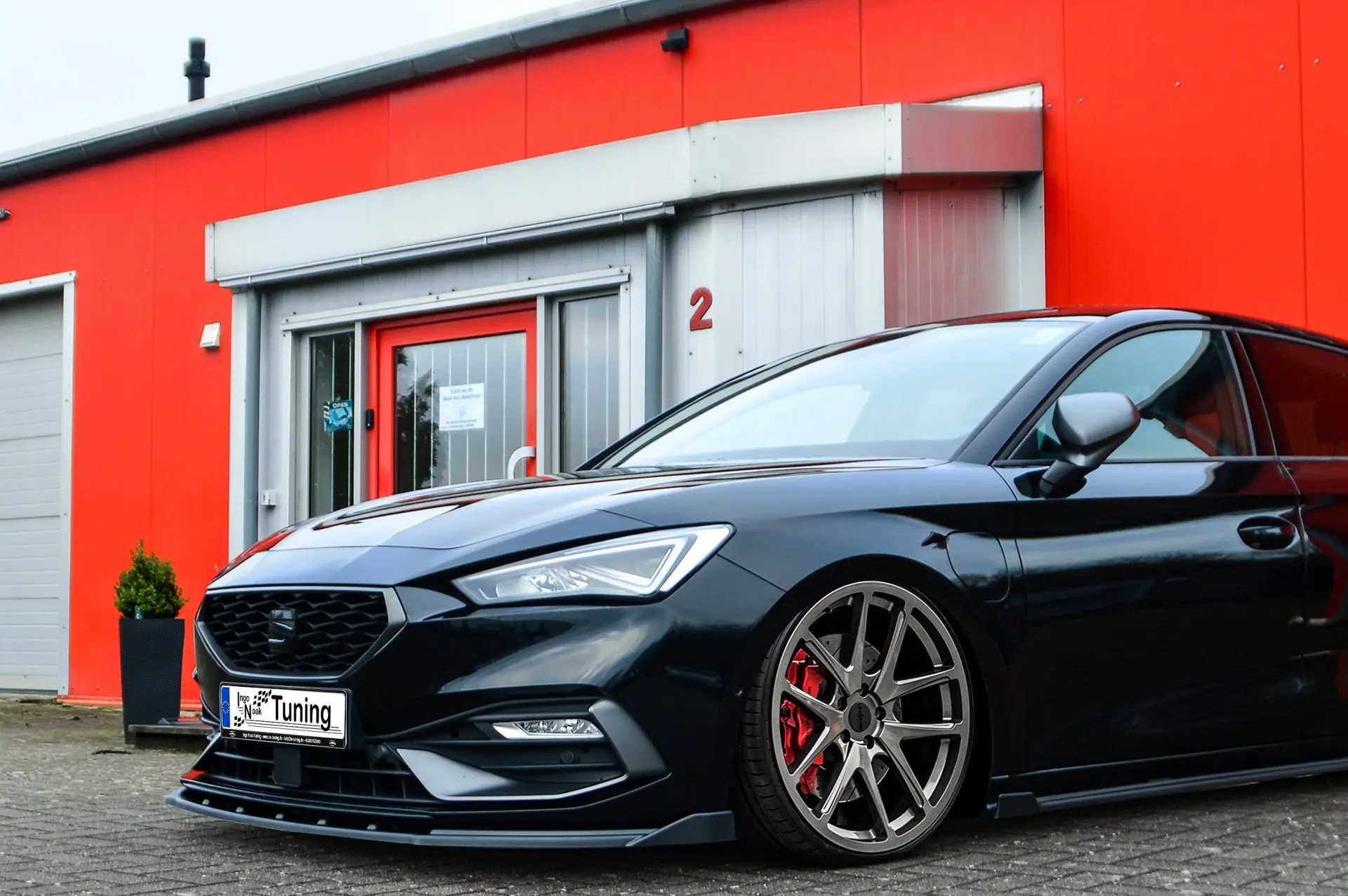 Ingo Noak Cup Frontspoilerlippe mit Wings für Seat Leon KL +ST